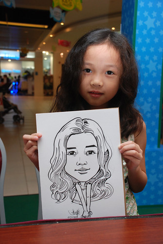 Caricature live sketching for Marina Square Day 2 - 5a