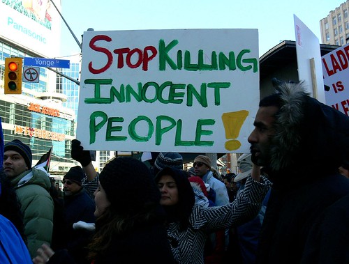 Toronto Protests Against The Israeli Assault on Gaza