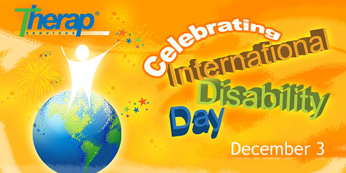 Graphic showing International Disability Day .