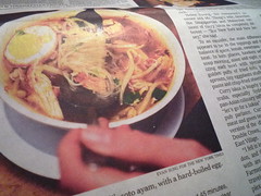 Minangasli's soto ayam, as featured in the New York Times