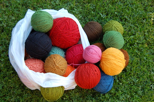 Bag of Wool Yarn