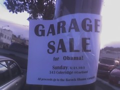 Garage Sale for Obama