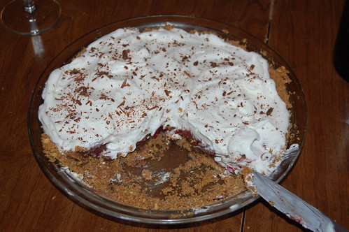 raspberry dark chocolate pie