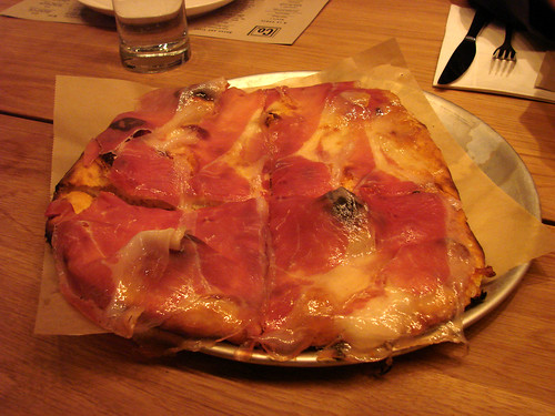 Ham and Cheese Pizza