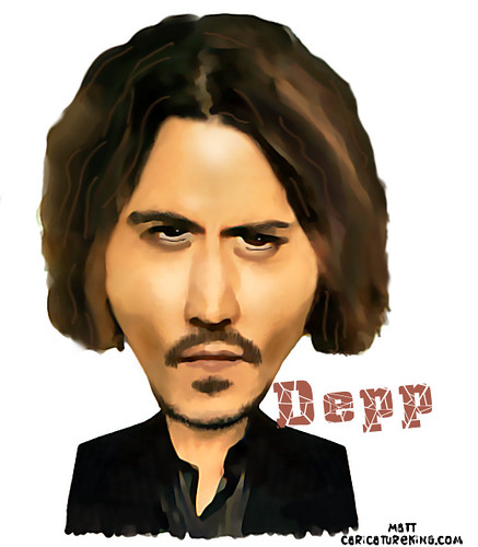 Caricature of Johhny Depp