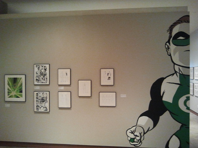 Green Lantern exhibit at Cartoon Art Museum in San Francisco