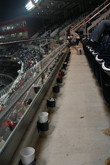 Empty seats in the sixth inning