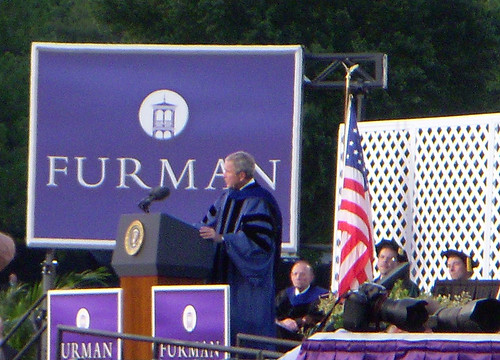 Bush at Furman