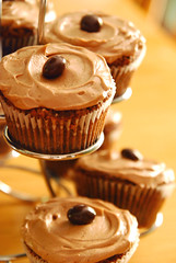 Chocolate Oatmeal Cupcakes with Cocoa Espresso Buttercream.