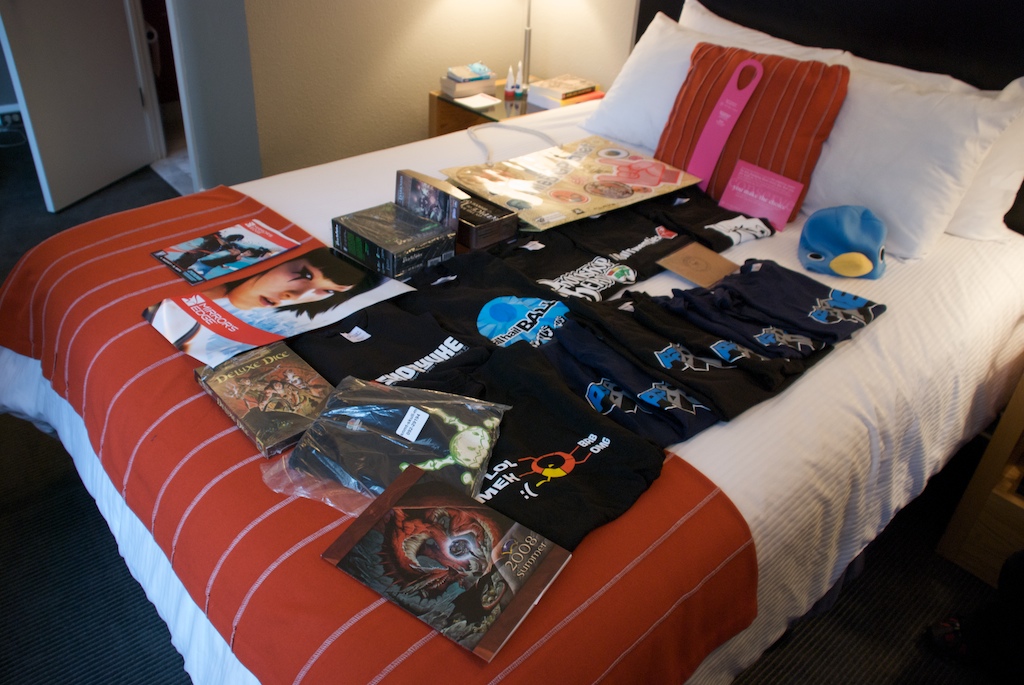 Pax 2008 Day 1's Merch and Swag