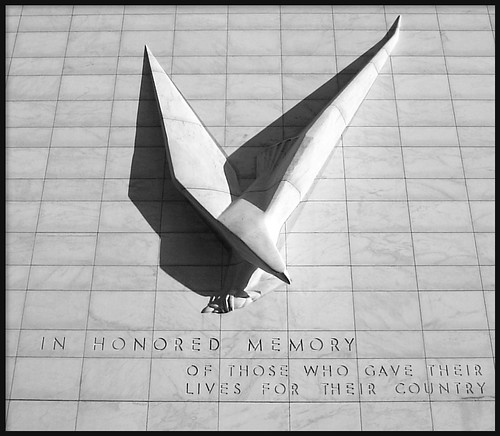 &quot;Victory Eagle&quot; at Former Veterans Memorial Building--Detroit MI