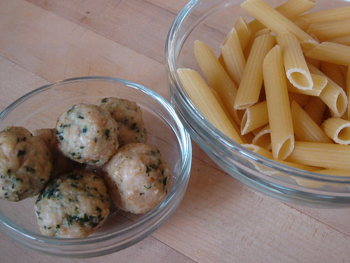 Pasta & Spinach Meatballs