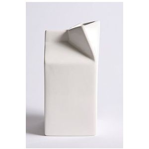 milk carton vase