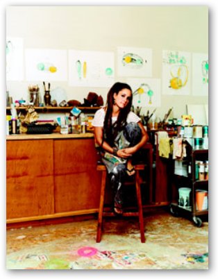 Nicole Buffett in Art Studio