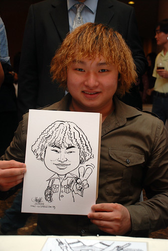 Caricature live sketching for Nippon Express Singapore Pte Ltd - 5
