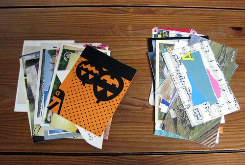 Postcard piles: a comparison
