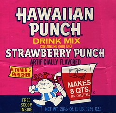 Hawaiian Punch Strawberry label