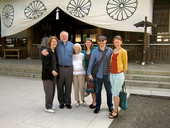 Evans family at Yasukuni