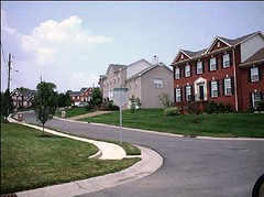newer areas, like Antioch outside Nashville, are designed for the car (by: Criterion Planners for NRDC)
