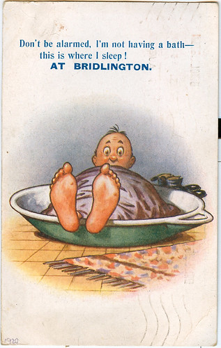 Postcard: Bridlington Bath 1920 by Sheffield Tiger.