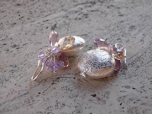 Silver Fruits earrings
