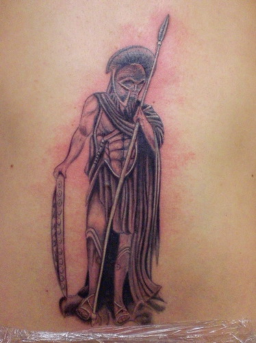 spartan warrior tattoo. spartan
