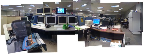 Mission Control Support Room at 6 a.m.