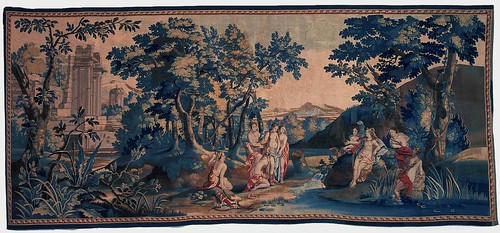 09-Callisto's pregnancy revealed-Mortlake tapestry, Callisto series, c. 1680-1700