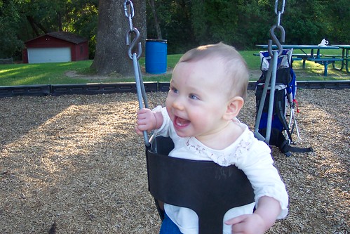 Talia loves the swing!