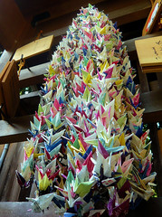 Hundreds of origami