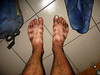 Stripey feet from Keen sandals (Lanzhou, Gansu Province, China)