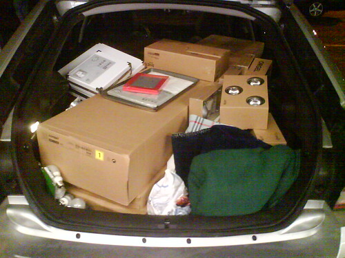 Our Car leaving Ikea