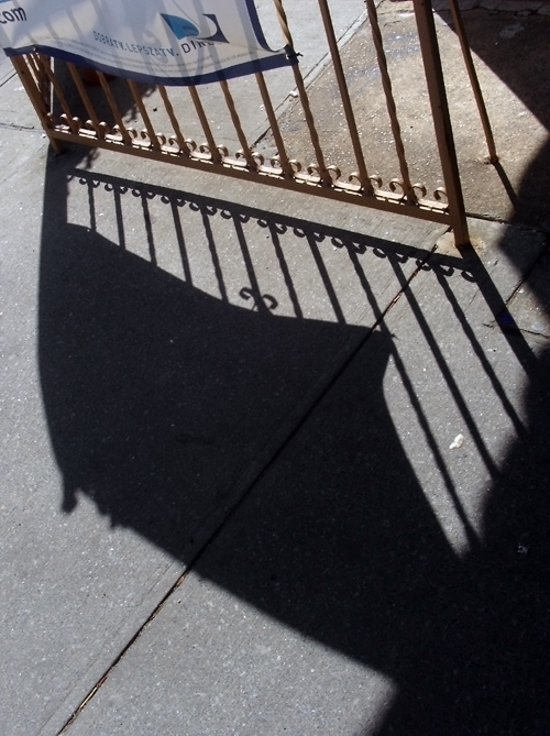 shadow in Greenpoint, Brooklyn