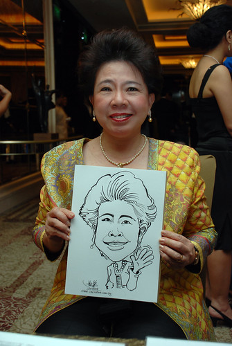 caricature live sketching for wedding dinner 120708  - 20