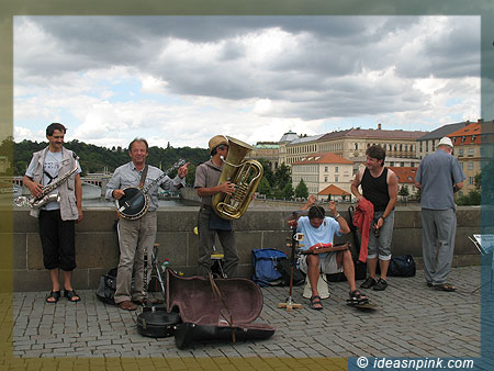Street band in Prague