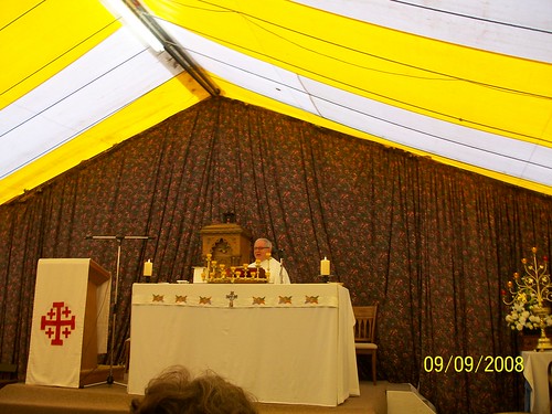 Ireland - - Holy Cross Abbey - mass in overflow tent