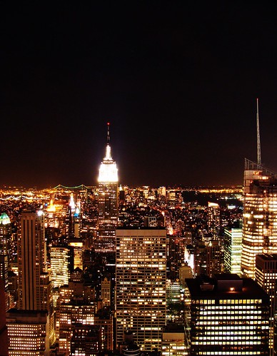 pictures of new york city at night. New York City by night