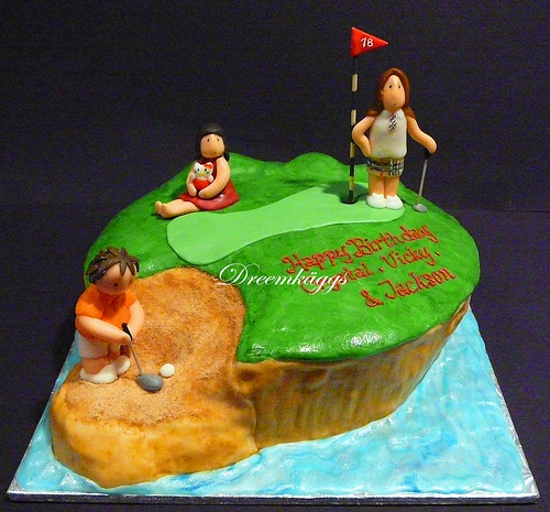 golf birthday cakes 