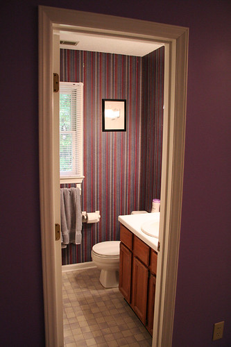 when we moved in the bathroom looked like this...