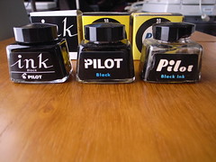Pilot ink bottles