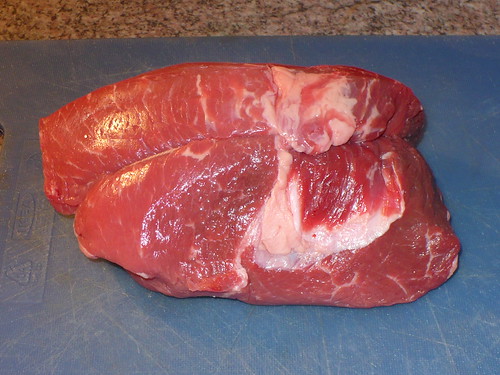 This, apparently, is a sirloin tip oven roast. A name like that screams 