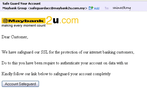 Maybank2u Hack Safe Guard Your Account