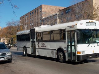 Modified International school bus. Chicago Illinois. November 2006.