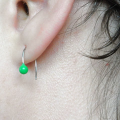 dressmaker's pin earrings