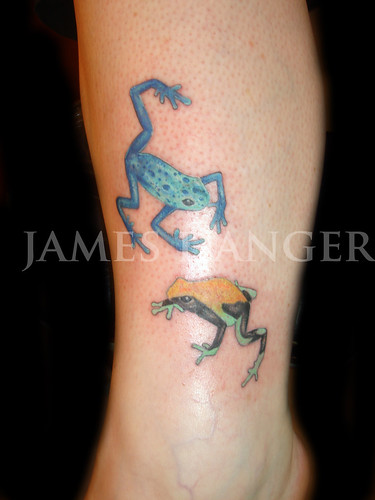 James Danger Frogs dart tattoo