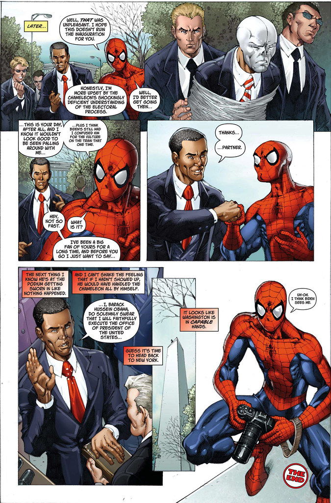 Comic spiderman y Obama complelto