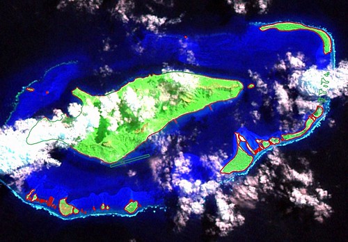 Raivava'e Atoll - EVS Precision Map on Landsat S-06-20_2000 (1-55,000)