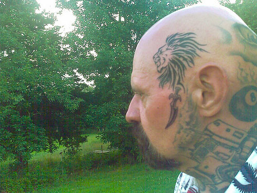 Lion tattoo done by Travis st Brainstorm Tattoo in Fayetteville, Arkansas.