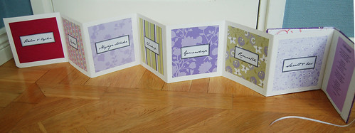 Purple Handmade Wedding Card