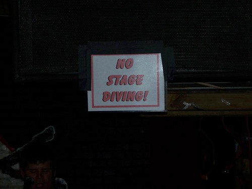 No Stage Diving